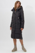 Оптом Пальто утепленное женское зимние черного цвета 113151Ch в Екатеринбурге, фото 13