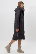 Оптом Пальто утепленное женское зимние черного цвета 113151Ch в Екатеринбурге, фото 14
