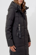 Оптом Пальто утепленное женское зимние черного цвета 113151Ch в Екатеринбурге, фото 18