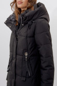 Оптом Пальто утепленное женское зимние черного цвета 113151Ch в Екатеринбурге, фото 20