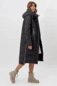 Оптом Пальто утепленное женское зимние черного цвета 113151Ch в Екатеринбурге, фото 3