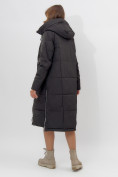 Оптом Пальто утепленное женское зимние черного цвета 113151Ch в Екатеринбурге, фото 6