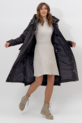 Оптом Пальто утепленное женское зимние черного цвета 113151Ch в Екатеринбурге, фото 7