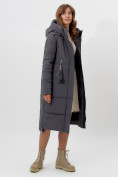 Оптом Пальто утепленное женское зимние темно-серого цвета 113151TC в Екатеринбурге, фото 10