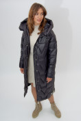 Оптом Пальто утепленное женское зимние черного цвета 11373Ch в Екатеринбурге, фото 10