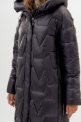 Оптом Пальто утепленное женское зимние черного цвета 11373Ch в Екатеринбурге, фото 15