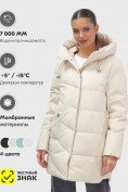 Оптом Куртка женская демисезонная с капюшоном бежевого цвета 1139B