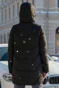Оптом Куртка женская демисезонная с капюшоном черного цвета 1139Ch, фото 3