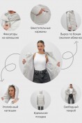 Оптом Куртка женская демисезонная с капюшоном серого цвета 1139Sr, фото 3