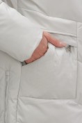 Оптом Куртка женская демисезонная с капюшоном серого цвета 1139Sr, фото 4