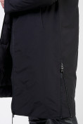 Оптом Куртка зимняя удлиненная женская черного цвета 114-935_701Ch в Сочи, фото 10