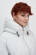 Оптом Куртка женская демисезонная с капюшоном серого цвета 1140Sr, фото 11