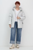 Оптом Куртка женская демисезонная с капюшоном серого цвета 1140Sr, фото 15