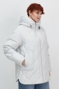 Оптом Куртка женская демисезонная с капюшоном серого цвета 1140Sr, фото 9