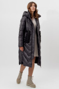 Оптом Пальто утепленное женское зимние черного цвета 11608Ch в Екатеринбурге, фото 7