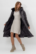 Оптом Пальто утепленное женское зимние черного цвета 11608Ch в Екатеринбурге, фото 6