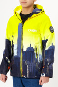 Оптом Куртка демисезонная для мальчика желтого цвета 1168J в Казани, фото 7