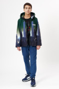 Оптом Куртка демисезонная для мальчика темно-зеленого цвета 1168TZ в Казани, фото 2