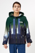 Оптом Куртка демисезонная для мальчика темно-зеленого цвета 1168TZ в Казани