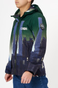 Оптом Куртка демисезонная для мальчика темно-зеленого цвета 1168TZ в Казани, фото 4