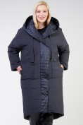 Оптом Куртка зимняя женская классическая  темно-серого цвета 118-931_123TC в Казани, фото 2