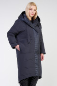Оптом Куртка зимняя женская классическая  темно-серого цвета 118-931_123TC, фото 3