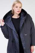 Оптом Куртка зимняя женская классическая  темно-серого цвета 118-931_123TC в Воронеже, фото 8