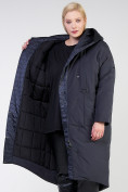 Оптом Куртка зимняя женская классическая  темно-серого цвета 118-931_123TC в Казани, фото 9