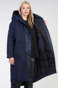 Оптом Куртка зимняя женская классическая  темно-синего цвета 118-931_15TS в Перми, фото 10
