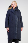 Оптом Куртка зимняя женская классическая  темно-синего цвета 118-931_15TS, фото 2