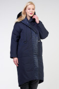 Оптом Куртка зимняя женская классическая  темно-синего цвета 118-931_15TS, фото 3