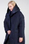 Оптом Куртка зимняя женская классическая  темно-синего цвета 118-931_15TS в Казани, фото 7