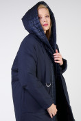 Оптом Куртка зимняя женская классическая  темно-синего цвета 118-931_15TS в Перми, фото 8