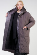 Оптом Куртка зимняя женская классическая  коричневого цвета 118-931_36K, фото 8