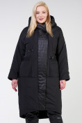 Оптом Куртка зимняя женская классическая черного цвета 118-931_701Ch в Санкт-Петербурге, фото 3