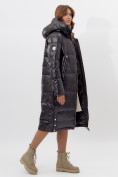 Оптом Пальто утепленное женское зимние черного цвета 11816Ch в Екатеринбурге, фото 14