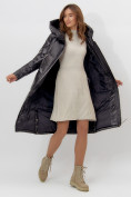 Оптом Пальто утепленное женское зимние черного цвета 11816Ch в Екатеринбурге, фото 11