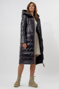 Оптом Пальто утепленное женское зимние черного цвета 11816Ch в Екатеринбурге, фото 16