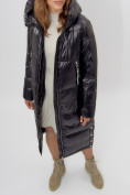 Оптом Пальто утепленное женское зимние черного цвета 11816Ch в Екатеринбурге, фото 19