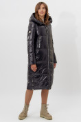 Оптом Пальто утепленное женское зимние черного цвета 11816Ch в Екатеринбурге, фото 2