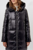 Оптом Пальто утепленное женское зимние черного цвета 11816Ch в Екатеринбурге, фото 6