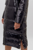 Оптом Пальто утепленное женское зимние черного цвета 11816Ch в Екатеринбурге, фото 8