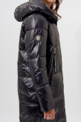 Оптом Пальто утепленное женское зимние черного цвета 11816Ch в Екатеринбурге, фото 9