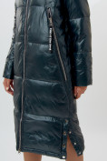 Оптом Пальто утепленное женское зимние темно-зеленого цвета 11816TZ, фото 8