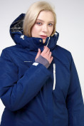 Оптом Куртка горнолыжная женская большого размера темно-синего цвета 11982TS в Санкт-Петербурге, фото 7