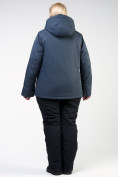 Оптом Костюм горнолыжный женский большого размера темно-серого цвета 011982TC в  Красноярске, фото 5