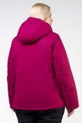 Оптом Куртка горнолыжная женская большого размера малинового цвета 11982M в Санкт-Петербурге, фото 4
