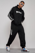 Оптом Спортивный костюм мужской трикотажный демисезонный черного цвета 120007Ch в Екатеринбурге, фото 20