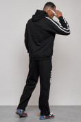 Оптом Спортивный костюм мужской трикотажный демисезонный черного цвета 120007Ch в Казани, фото 6