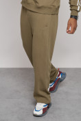 Оптом Спортивный костюм мужской трикотажный демисезонный цвета хаки 120007Kh, фото 12